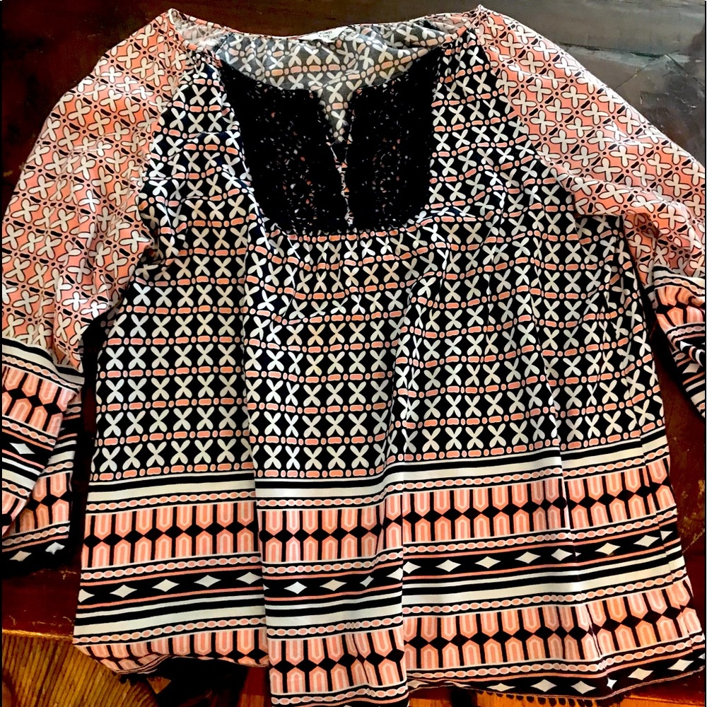 Crown& Ivy peasant blouse